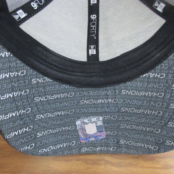 Carolina Panthers New Era 9FORTY Super Bowl 50 NFC Conference Champions Hat Cap - Picture 9 of 10